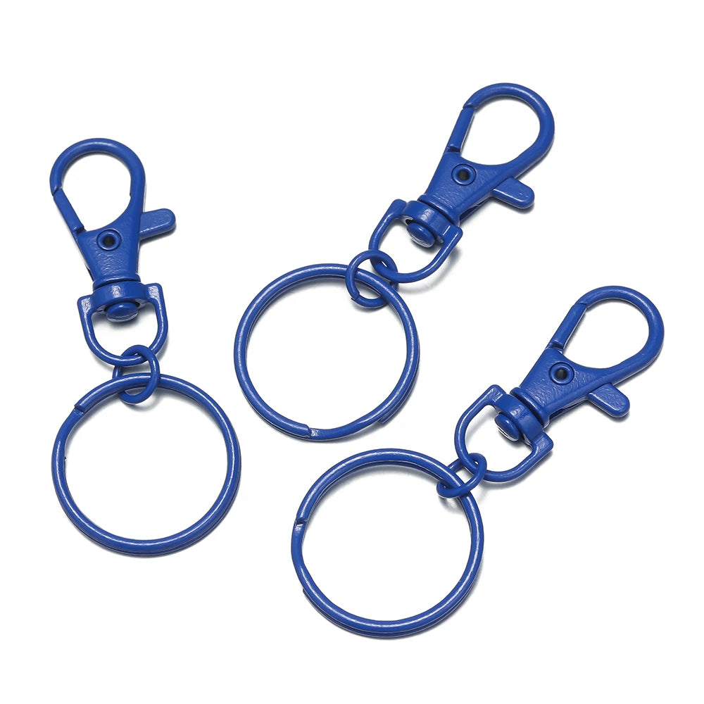 5–10 Piece Multicolor Keyring Lobster Clasp Hooks with Adjustable Buckles – DIY Keychain, Bag Charm, Doll & Jewelry Making Accessories