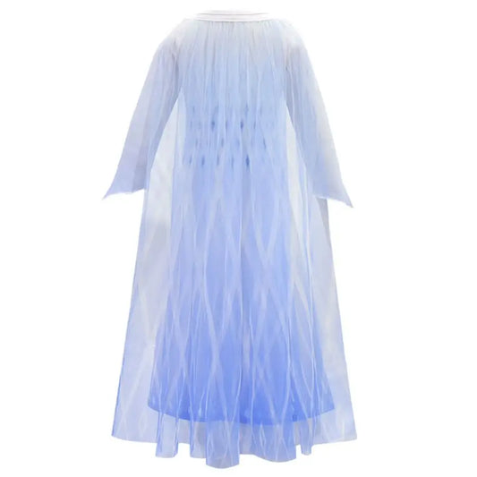 Vestido de cosplay para niñas de Reina de las Nieves – Disfraz de princesa con estampado de copo de nieve para fiesta de cumpleaños, carnaval y actuación en el escenario