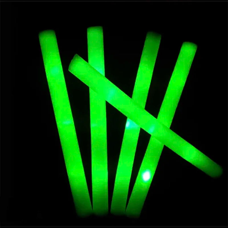 LED Glow Foam Sticks – RGB Light-Up Cheer Sticks for Weddings, Birthdays, Concerts & Parties