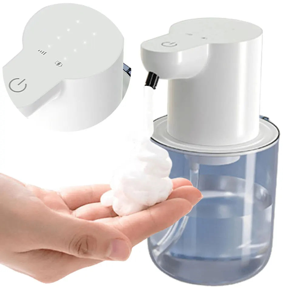 Dispensador automático de jabón espumoso de 400ml con sensor infrarrojos – Dispensador de jabón en espuma y gel sin contacto para baño y cocina