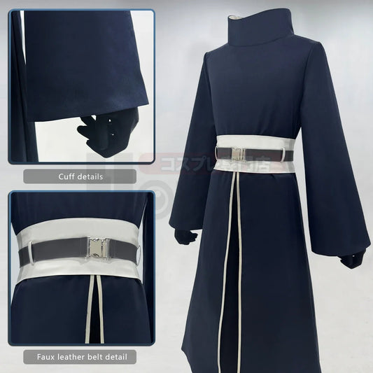Set de disfraz de cosplay – Abrigo, pantalones elásticos, cinturón y guantes. Traje unisex para adultos para convenciones de cosplay, Halloween, juegos de rol y regalos.