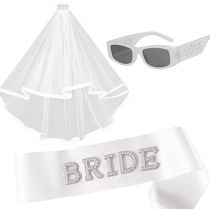 Gafas de sol para la futura novia – Accesorios para despedida de soltera y fiesta nupcial | Divertido regalo de decoración para fiesta de compromiso