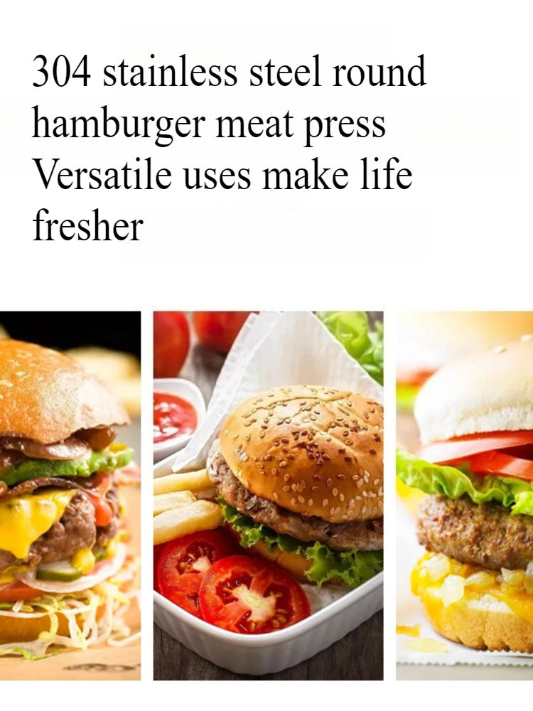 1PC Non-Stick Hamburger Patty Press – Burger Maker Mold for Beef, Cheese & Veggie Patties, Manual Meat Shaper for Grill, Griddle & BBQ
