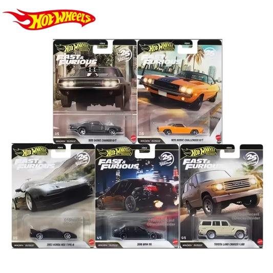 Hot Wheels Fast & Furious Dodge Charger R/T de 1970 1:64 Coche Premium de Fundición – Modelo de Aleación Coleccionable Caso Q Regalo