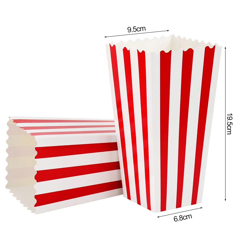 20/50PCS Popcorn Boxes & Fries Cups for Movie Night, Kids Birthday Parties, Weddings, Christmas & Snack Party Favors