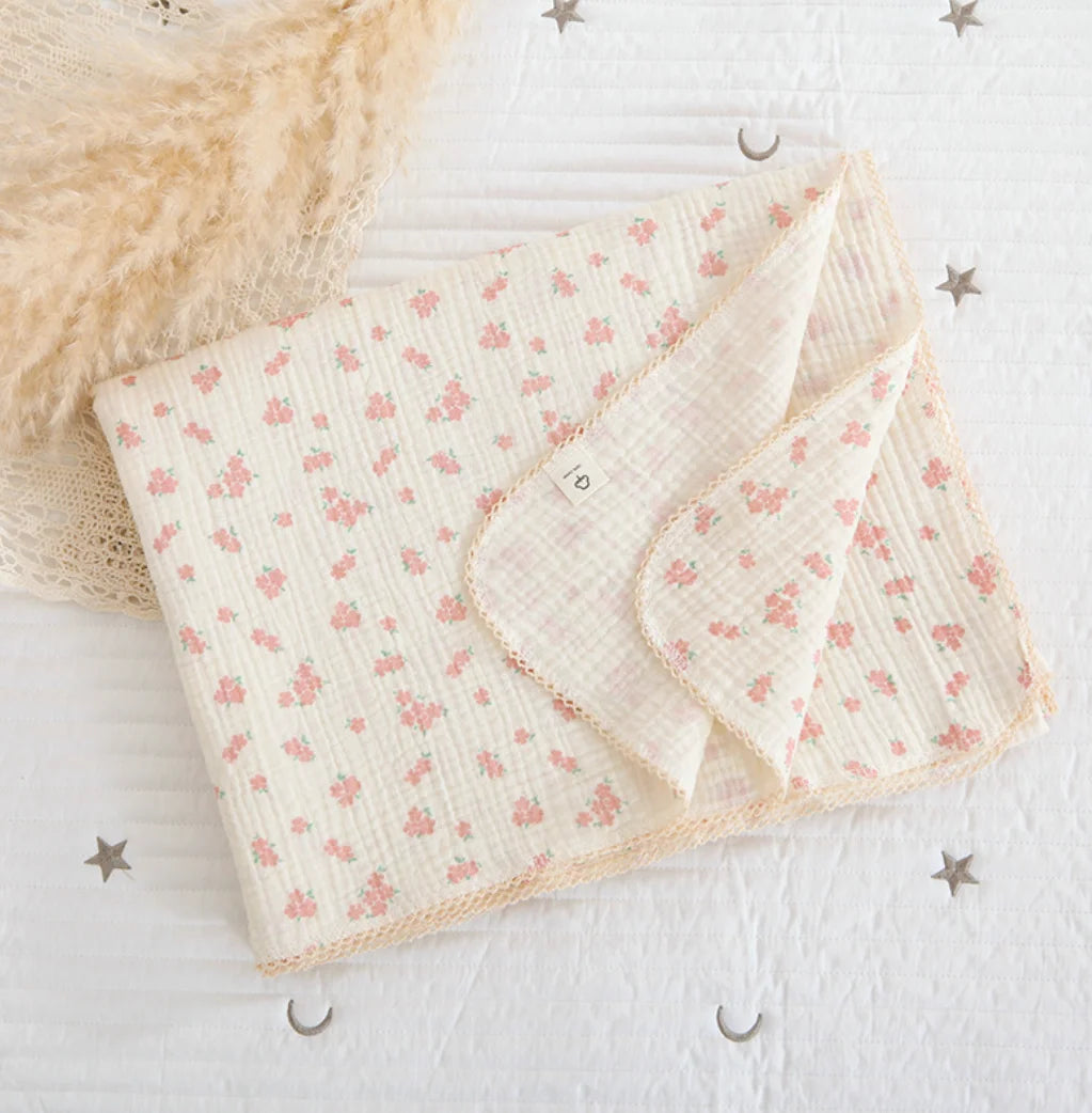 Summer Baby Muslin Blanket – Soft Newborn Swaddle Wrap Receiving Blanket for Infant Crib & Sleeping