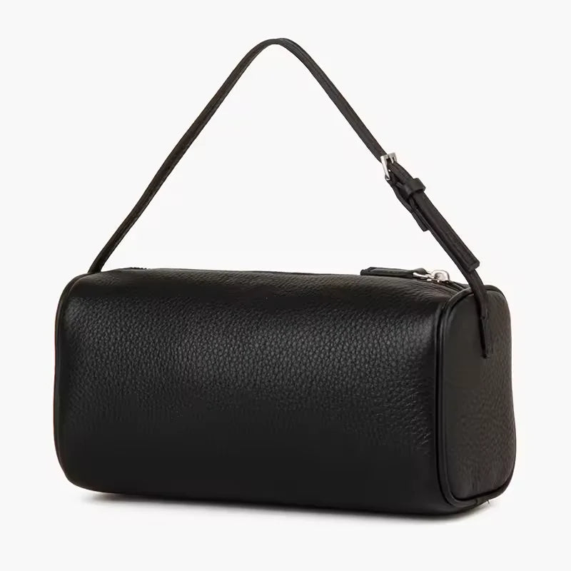 Donna-in Genuine Cowhide Leather Handbag – Women’s Full Grain Leather Top Handle Bag with Shoulder Strap, Luxury Soft Sheepskin Lining, Elegant Vintage Purse for Daily Use, Work & Fashion Styling