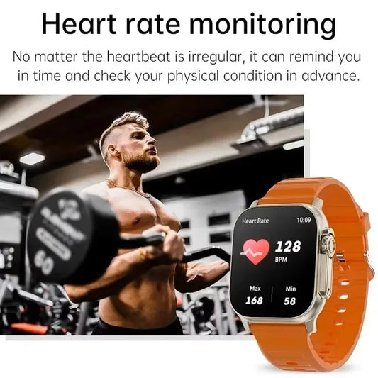Reloj inteligente para hombres de 49 mm Serie 8 Ultra 2.3" AMOLED NFC GPS Resistente al agua (2025)