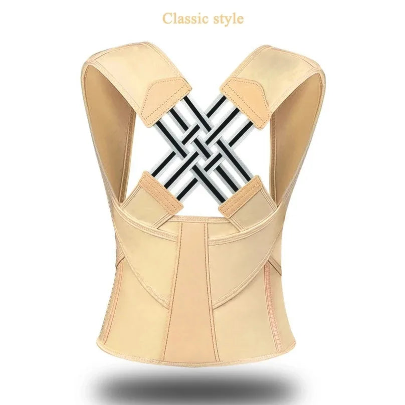 Ceinture correctrice de posture réglable – Soutien d'épaule respirant pour femmes, étudiants et enfants, soutien d'alignement du dos