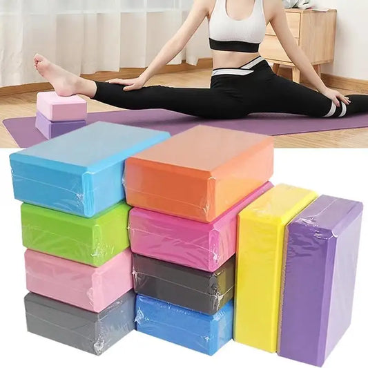 2 Unidades de Bloques de Yoga de Goma EVA – Ladrillos de Espuma Ligeros para Soporte de Fitness en Yoga, Estiramientos, Entrenamiento de Baile, Moldeado Corporal y Rutinas de Ejercicio