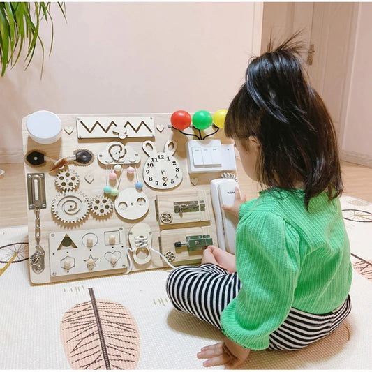 Accesorios para tablero de actividades Montessori – Piezas de tablero de actividades sensoriales DIY con enchufe eléctrico, juguetes de aprendizaje para niños
