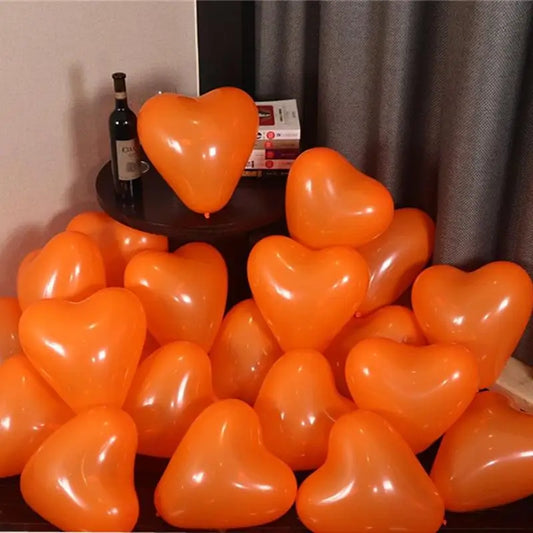 Globos de Corazón de 12 Pulgadas – Globos de Helio de Amor para Bodas, Cumpleaños, San Valentín y Decoración de Fiestas