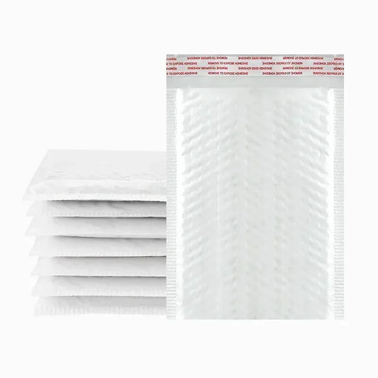 Sobres de burbujas blancos – Sobres de envío acolchados impermeables con autocierre, bolsas de embalaje de burbujas gruesas para envíos seguros (11/15/23 cm)