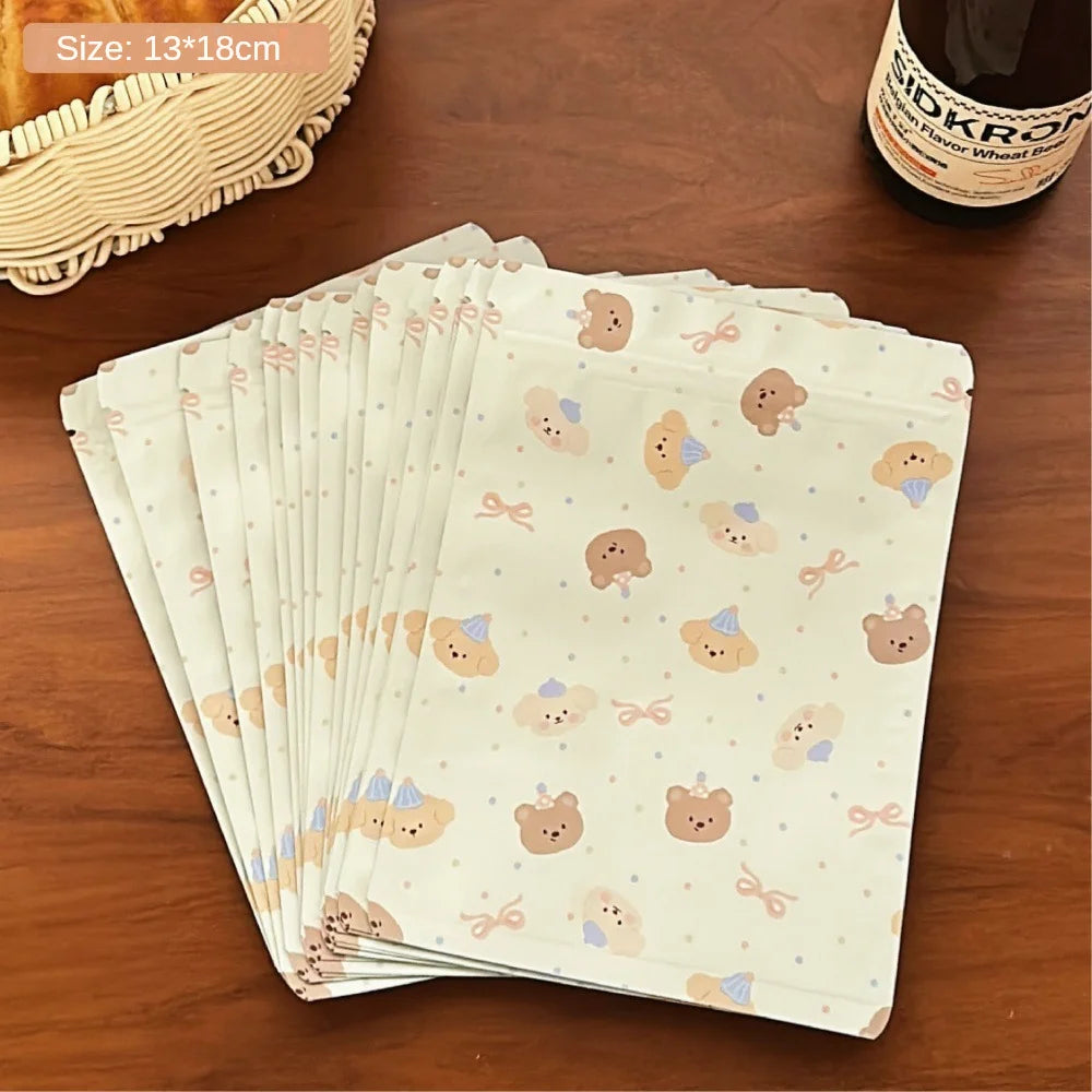 20PCS Cute Bear Self-Sealing Gift Bags for Candy, Cookies, Treats & Holiday Gift Packaging