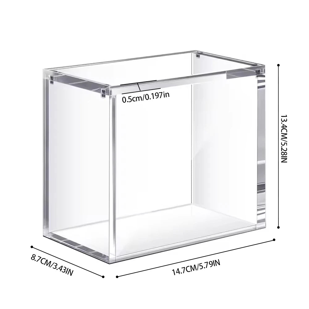 5mm Acrylic Booster Box Display Case β Stackable Magnetic Buckle Transparent Protective Storage Box for TCG Cards