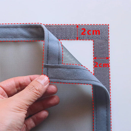 Mosquitera magnética a medida para puerta – Cortina de malla antinsectos con cierre automático