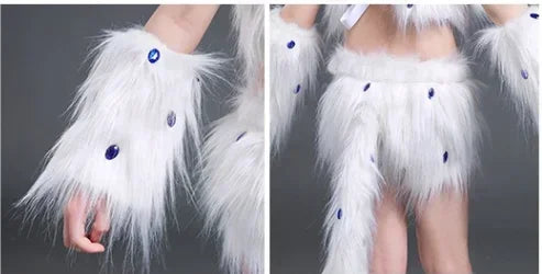 Cat & Fox Animal Cosplay Costume – Sexy Animal Dance Outfit for Halloween Roleplay & Party Wear