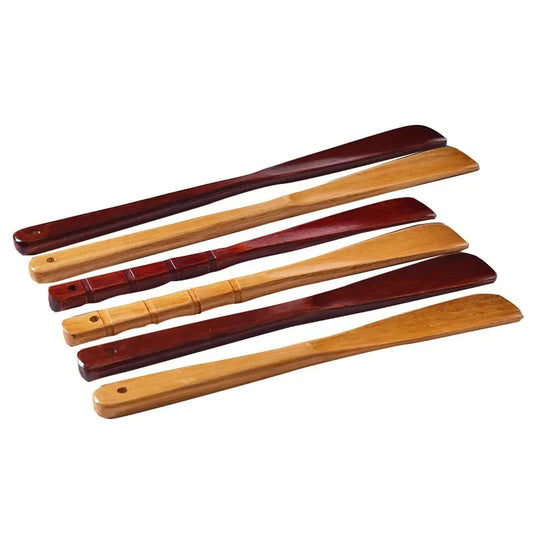 1PC Portable Wooden Shoehorn – Mini Short-Handled Solid Wood Shoe Spoon, 16/40cm Travel Shoe Dressing Aid & Footwear Accessory