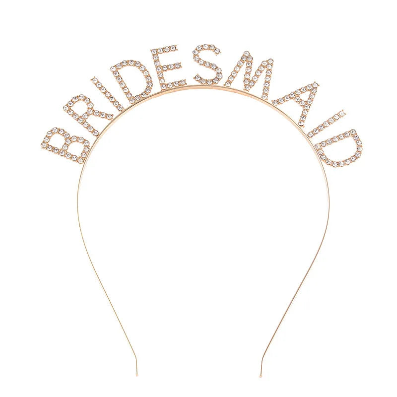 BRIDE Crystal Headband – Bridal Hair Accessory for Weddings, Bachelorette Parties & Bridesmaids