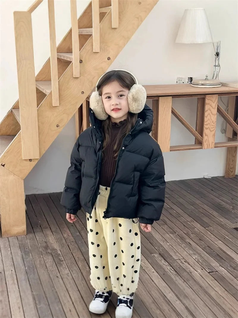 Kids’ Warm Hooded Winter Coat – Cotton-Padded Jacket for Boys & Girls, Autumn and Winter Outerwear for Ages 3–12 Years