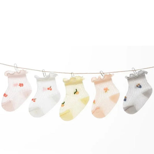 3 paires de chaussettes nouveau-né douces et respirantes en coton fin pour bébés