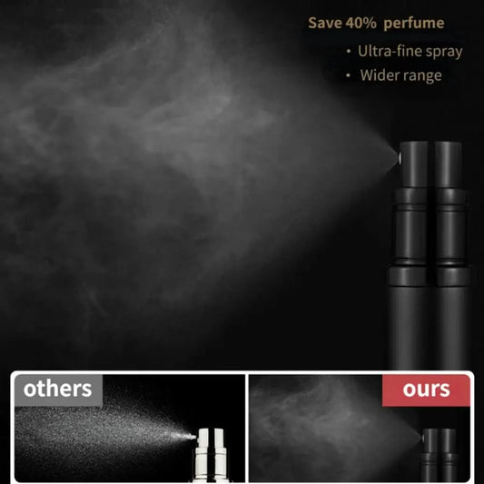 Flacon de parfum en verre rechargeable de 8 ml – Mini atomiseur portable pour parfums, huiles essentielles, cosmétiques, voyages et récipients de stockage de beauté DIY