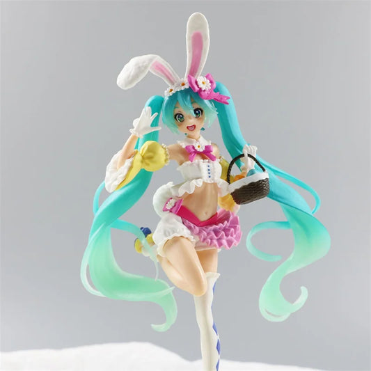 Figura de Anime Hatsune Miku – Estatuilla de Manga de Cantante Virtual, Modelo de Juguete para Decoración de Escritorio, Adorno para Pastel y Regalo