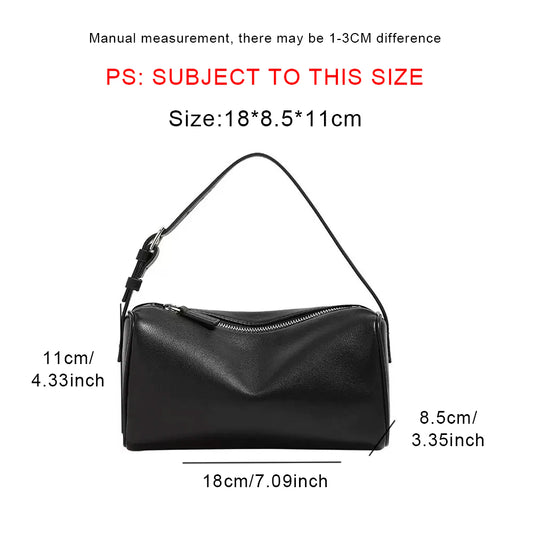 Bolso bandolera retro de cuero dividido de los 90 para mujer – Mini bolso de hombro de lujo 2026, bolso de moda de gamuza de piel de vaca suave con correa de un solo hombro para estilo casual y vintage