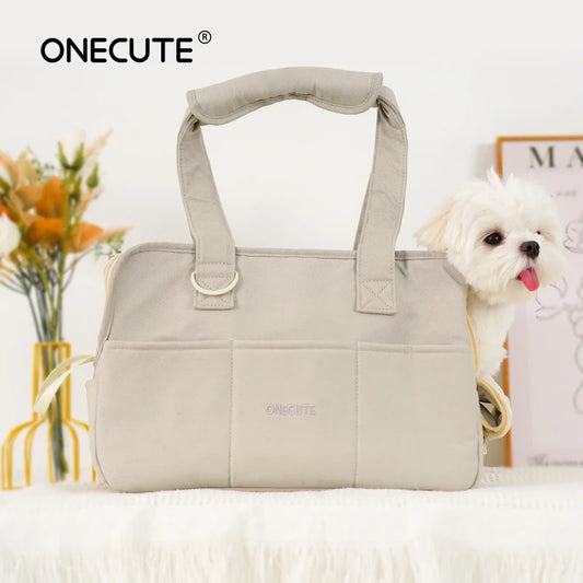 Bolso de hombro portátil para perros, bolsa de viaje para mascotas para Chihuahua, Yorkshire y perros pequeños