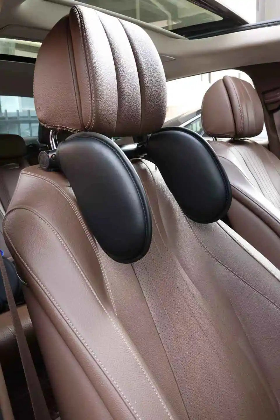 Adjustable Memory Foam Car Headrest Pillow – 180° Rotating Neck Support Cushion for Travel, Road Trips & Comfortable Car Sleeping