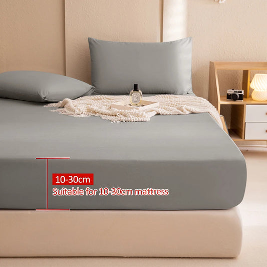 Protector de colchón 100% impermeable – Funda de colchón ajustable con banda elástica para camas individuales, dobles, queen y king