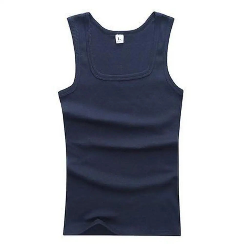 Unisex 100% Cotton Tank Top – Plus Size Sleeveless Fitness Vest for Men & Women, Breathable Gym Workout Shirt