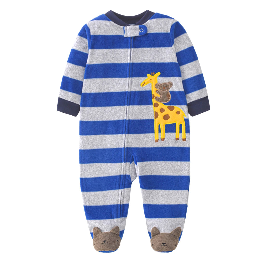 2026 Unisex Baby Fleece Romper – Warm Winter Jumpsuit for Newborn Boys & Girls, Soft Infant Clothing for Babies & Toddlers