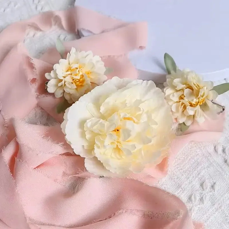 Lot de fleurs de roses artificielles en soie – 3/21 roses artificielles pour bouquets DIY, mariages et décoration intérieure