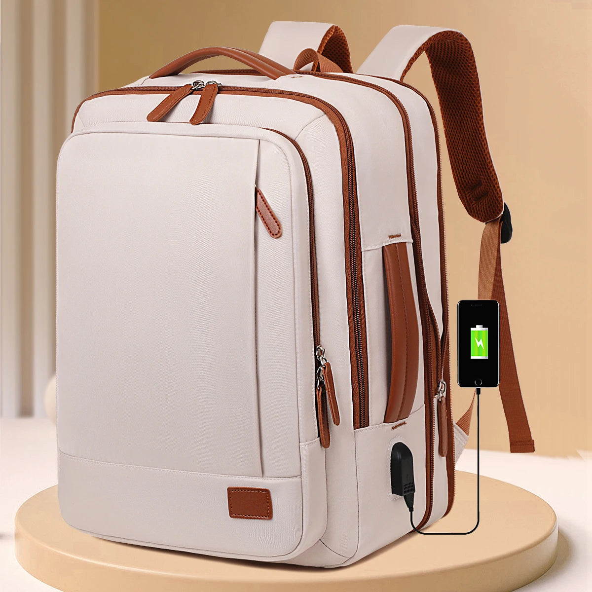 Unisex Lightweight Travel Backpack – Business Trip & Short-Distance Carry Bag with Laptop Storage, School Backpack & Multi-Purpose Organizer