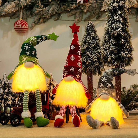 2026 Glowing Gnome Christmas Doll – Faceless Merry Christmas Decoration for Home, Navidad & New Year Holiday Gifts
