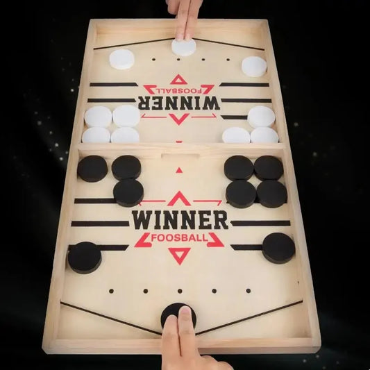 Juego de mesa de hockey de mesa Sling Puck – Juego de batalla de escritorio de ritmo rápido para diversión familiar, para niños y adultos