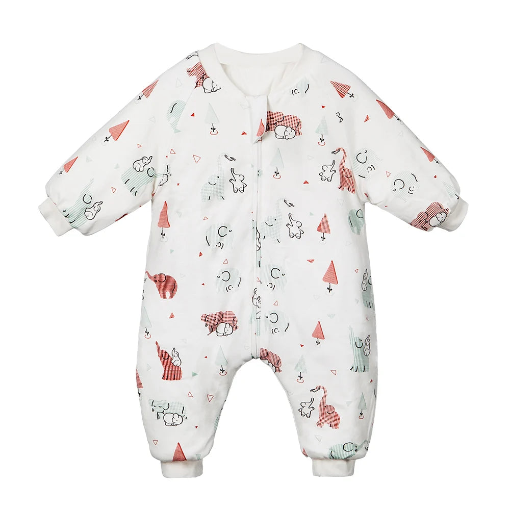 Baby Winter Sleeping Bag 1-4 Years – Warm Toddler Sleep Sack with Feet, Cute Girls' Growth Blanket & Cozy Sleepwear