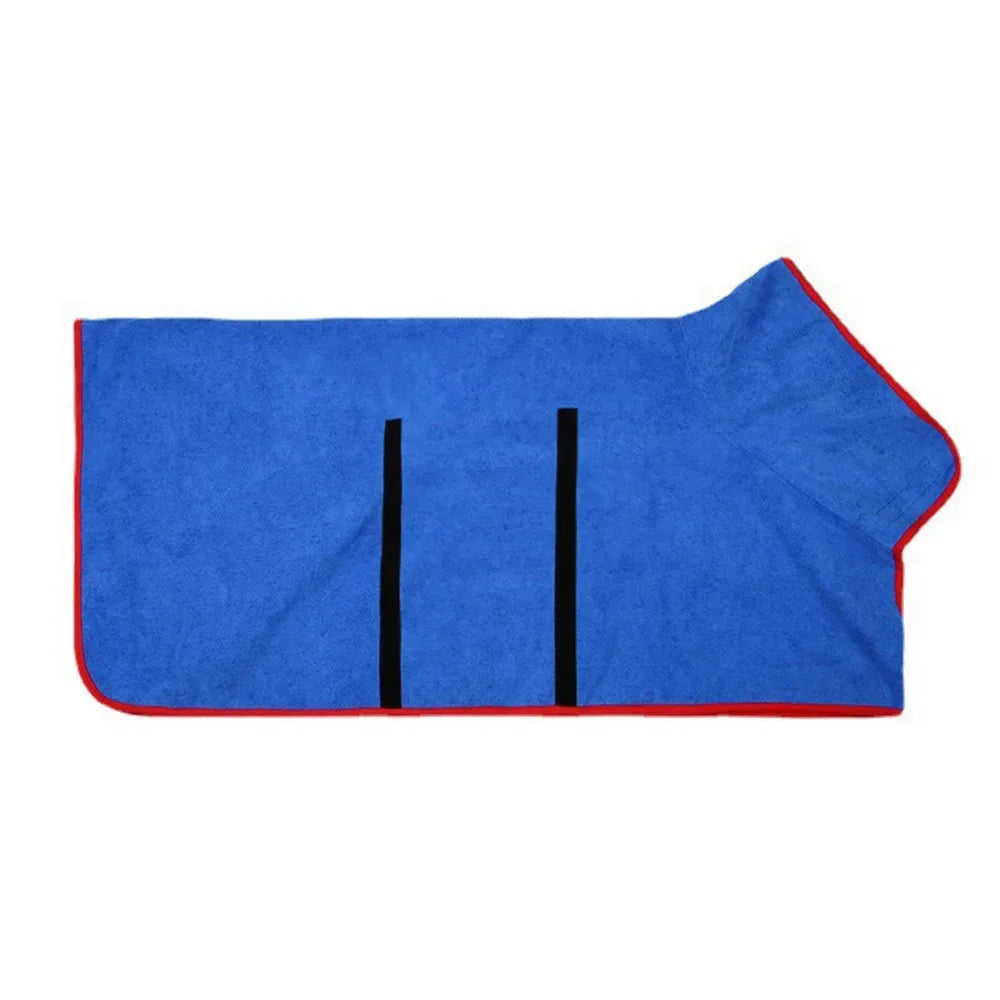 Dog Bathrobe Towel – Super Absorbent Quick-Dry Pet Bath Towel for Small & Large Dogs, Soft Bathing Robe for Dogs & Cats