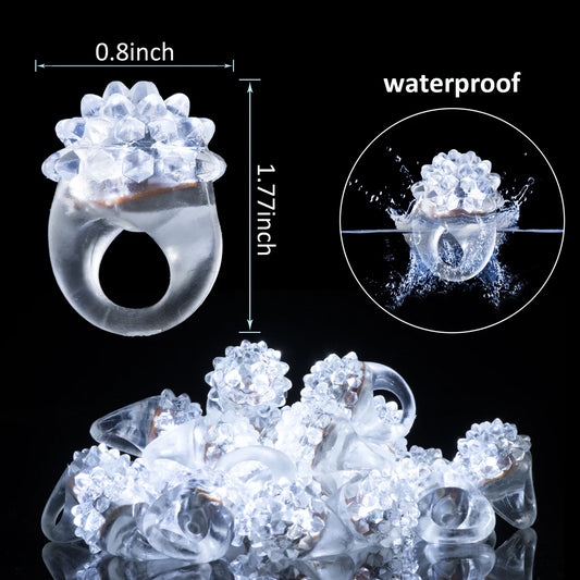 Juego de recuerdos LED para bodas – Gafas luminosas, pulseras que brillan en la oscuridad y anillos parpadeantes para bodas