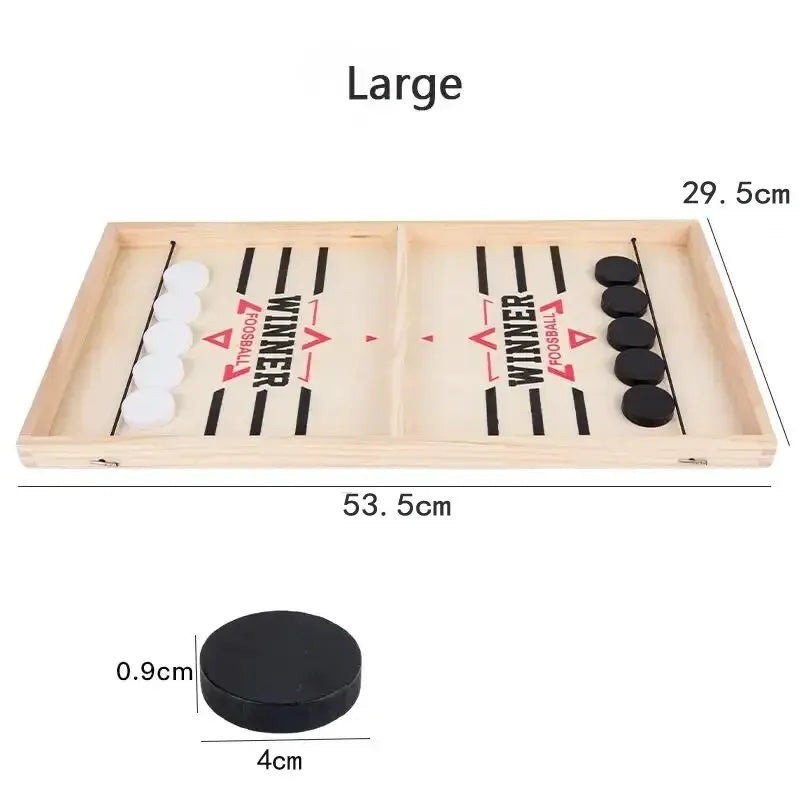 Table Hockey Sling Puck Board Game β Fast-Paced Desktop Battle Game for Family, Kids & Adults Party Fun