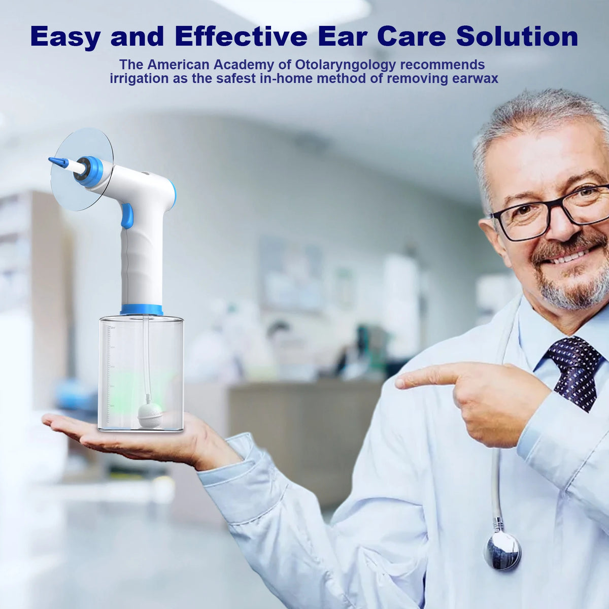 Electric Ear Wax Removal Tool – 4-Mode Ear Flush Cleaning Kit with Adjustable Pressure, Ear Canal Washer & Ear Cleaner for Adults and Children