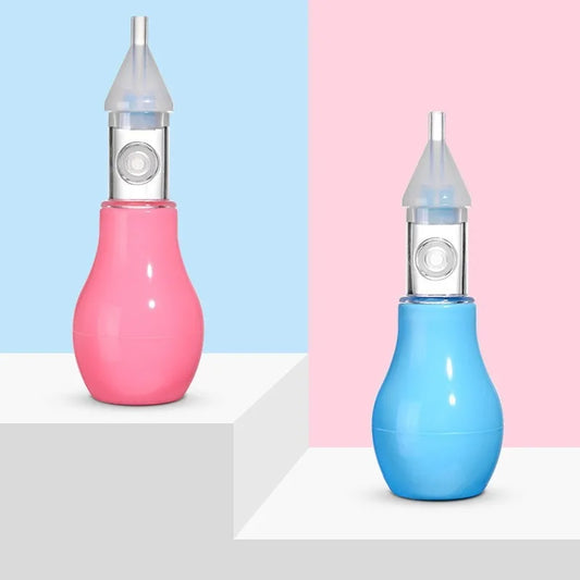 Aspirador Nasal de Silicona para Bebés – Limpiador Manual de Nariz para Lactantes y Niños Pequeños