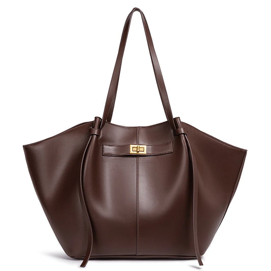 Sac à main pour femme grande capacité en forme de chauve-souris Sac à bandoulière tendance style High Street