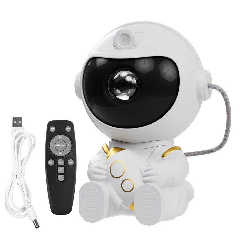 Astronaut Galaxy Projector Night Light – LED Starry Sky Lamp for Bedroom Decor, Kids Gift & Relaxing Atmosphere