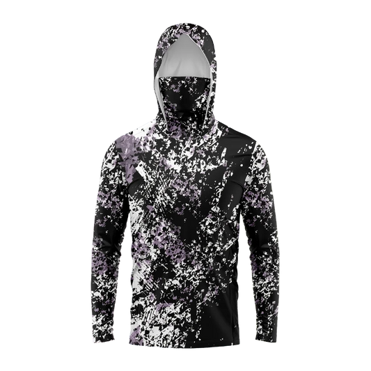 Men's Hooded Fishing Shirt – Long Sleeve UV Protection Performance Fishing Apparel for Outdoor & Angling