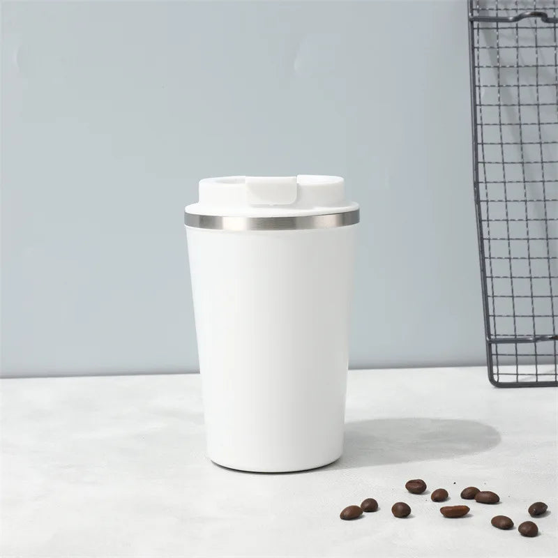 Custom Engraved Thermos Mug – Personalized Double-Wall Stainless Steel Insulated Travel Cup with Name for Coffee & Tea