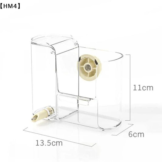 HM4 Automatic Bird Feeder & Water Dispenser – Clear Durable Cage Accessory for Budgies, Cockatiels, Lovebirds & Small Birds