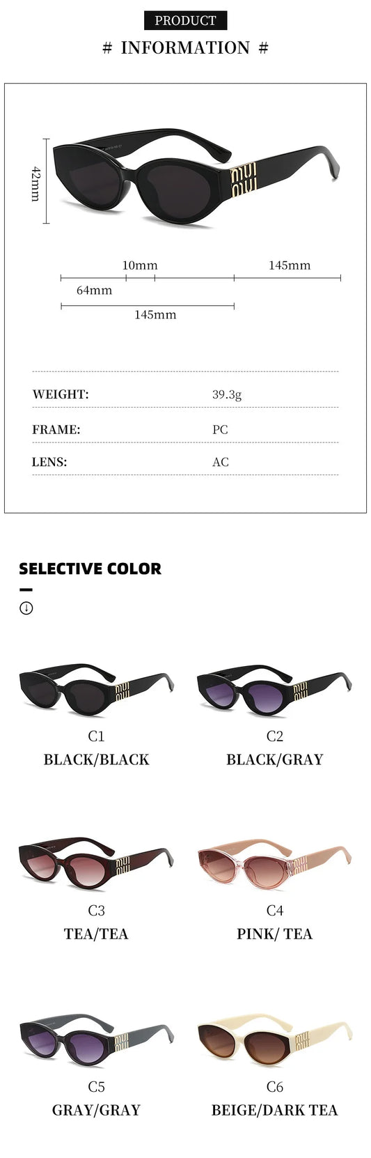 Gafas de sol de lujo Glamour para hombre y mujer, ovaladas, UV400, minimalistas, de marca, unisex, con estilo