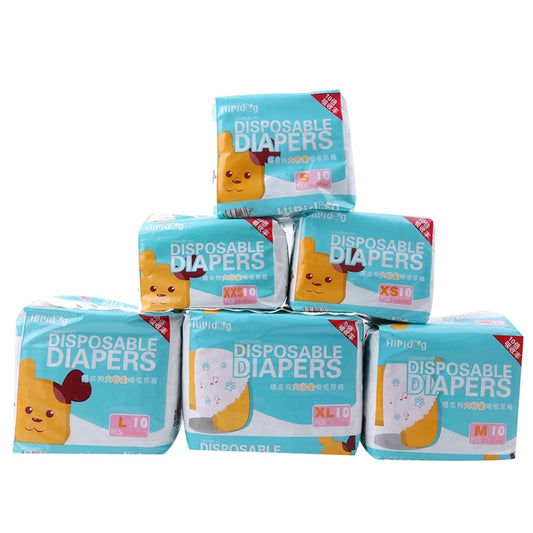 10/12 pañales desechables para perros, súper absorbentes, a prueba de fugas, pantalones fisiológicos para cachorros machos y hembras